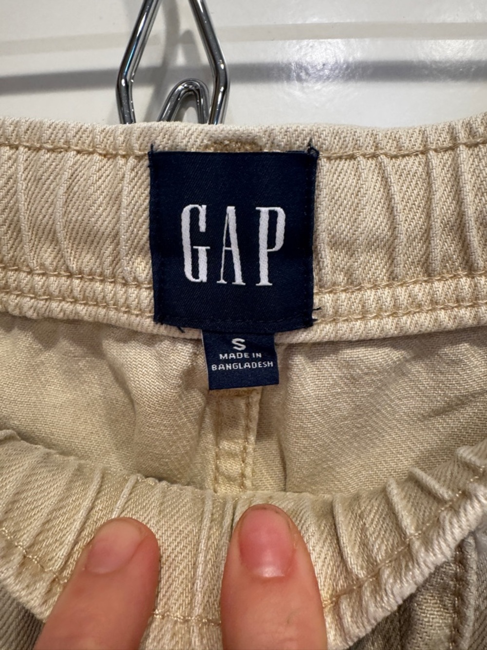 GAP mid rise easy baggy jeans - khaki bedrock beige - Picture 3 of 4